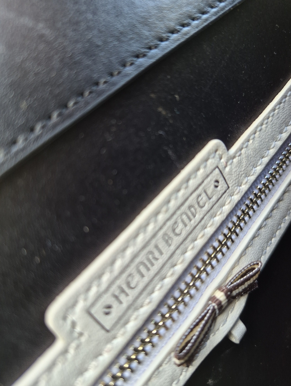 Henri Bendel Warren Street Black Leather Crossbody Shoulder Bag NWOT - Picture 13 of 16